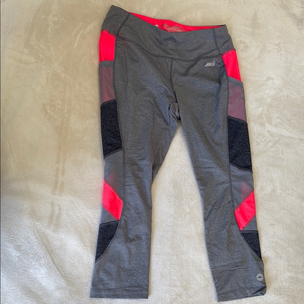 Avia Gray and Pink Performance Leggings